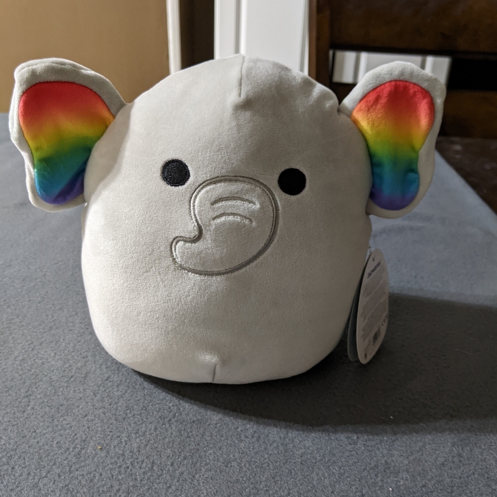 NWT Mila The Elephant Squishmallows Pride 8"
